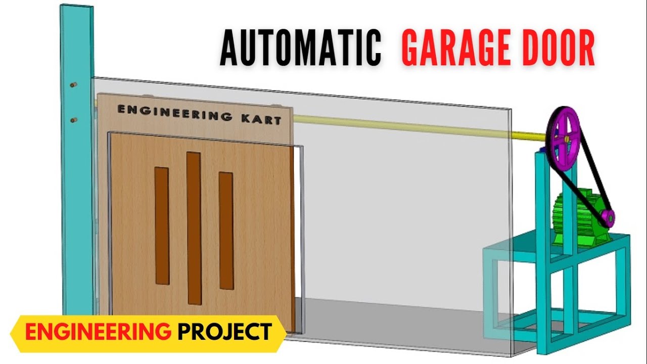 AUTOMATIC GARAGE DOOR | Automatic Mechanical Garage Door Opener| MECHANICAL ENGINEERING PROJECT