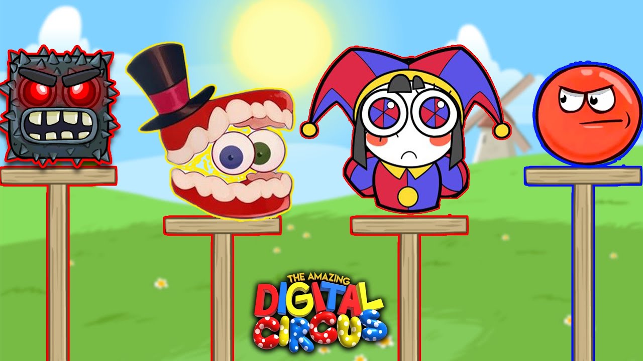 Red Ball 4 vs Boss The Amazing  Moon Digital Circus