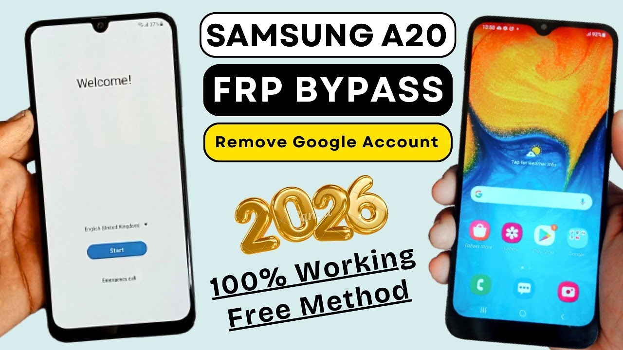 Unlock Your Samsung A20! ⭐ Easy FRP Bypass (2026) - Remove Google Account Lock FAST!