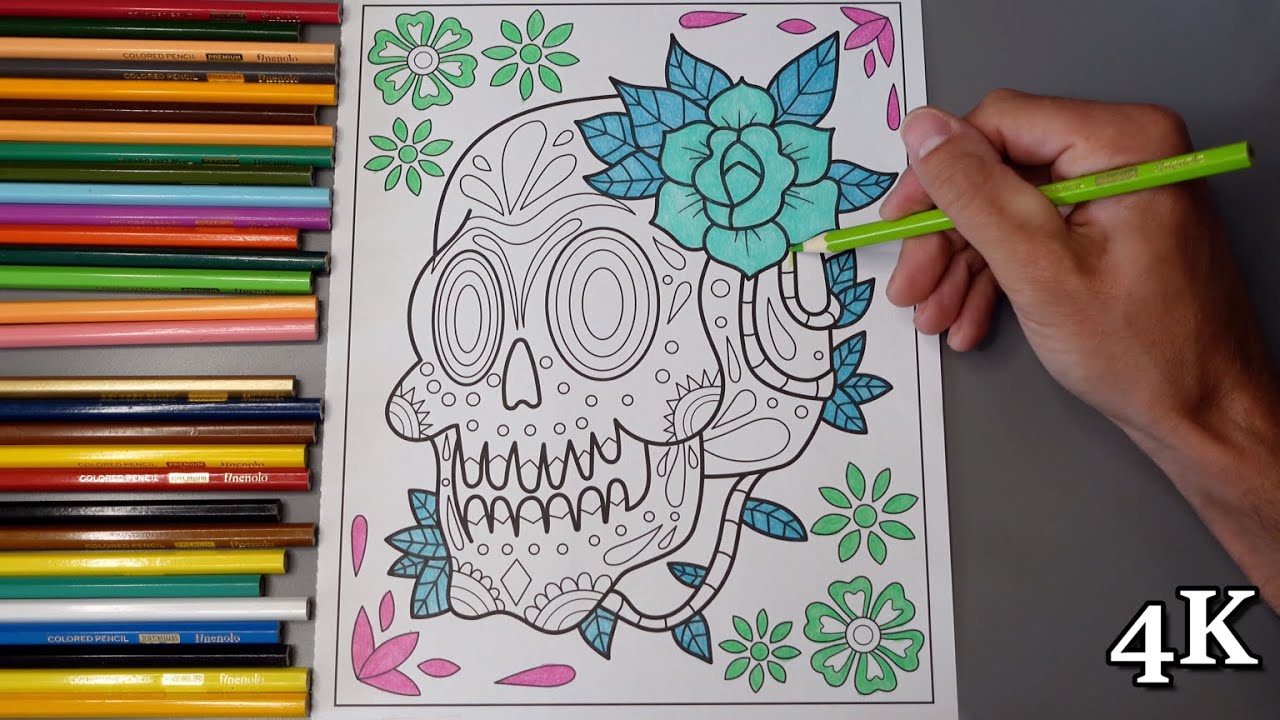 Coloring Book Time-Lapse in 4K | Relaxing & Peaceful Coloring (Part 6)