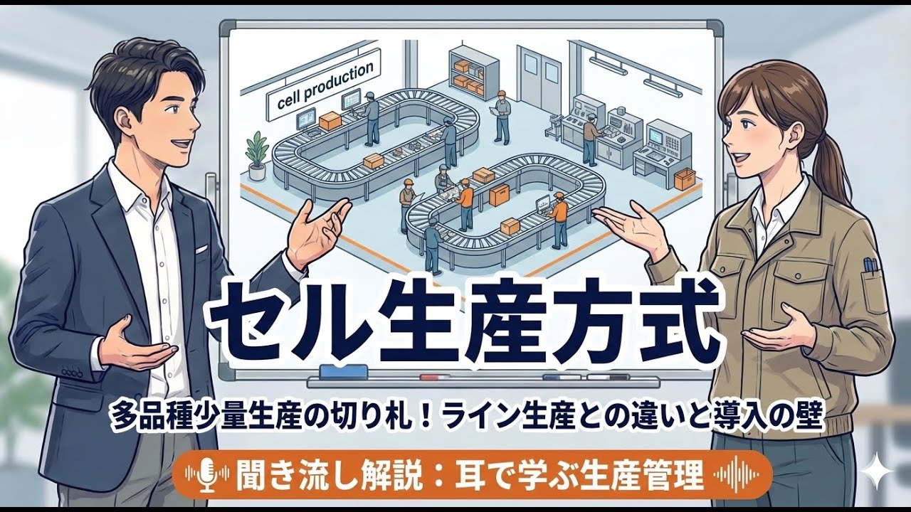【重要論点・聞き流し】セル生産方式『多品種少量生産の切り札』（事例３）