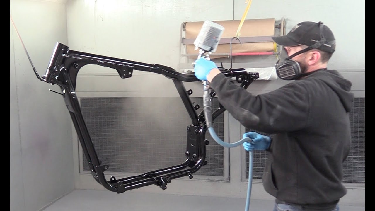 Harley Sportster, Frame Restoration, (2 of 2) !