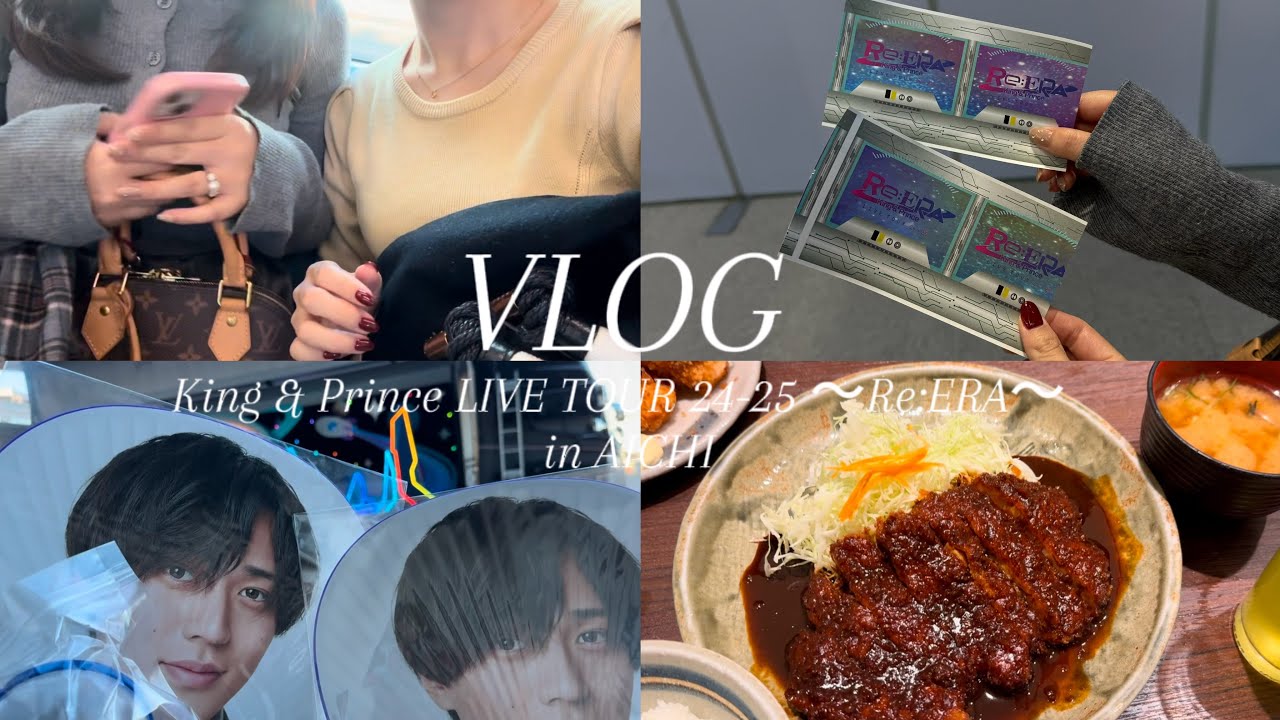 【VLOG】ライブに行った1日🖤🎟️ King & Prince LIVE TOUR 24-25 ～Re:ERA～名古屋公演