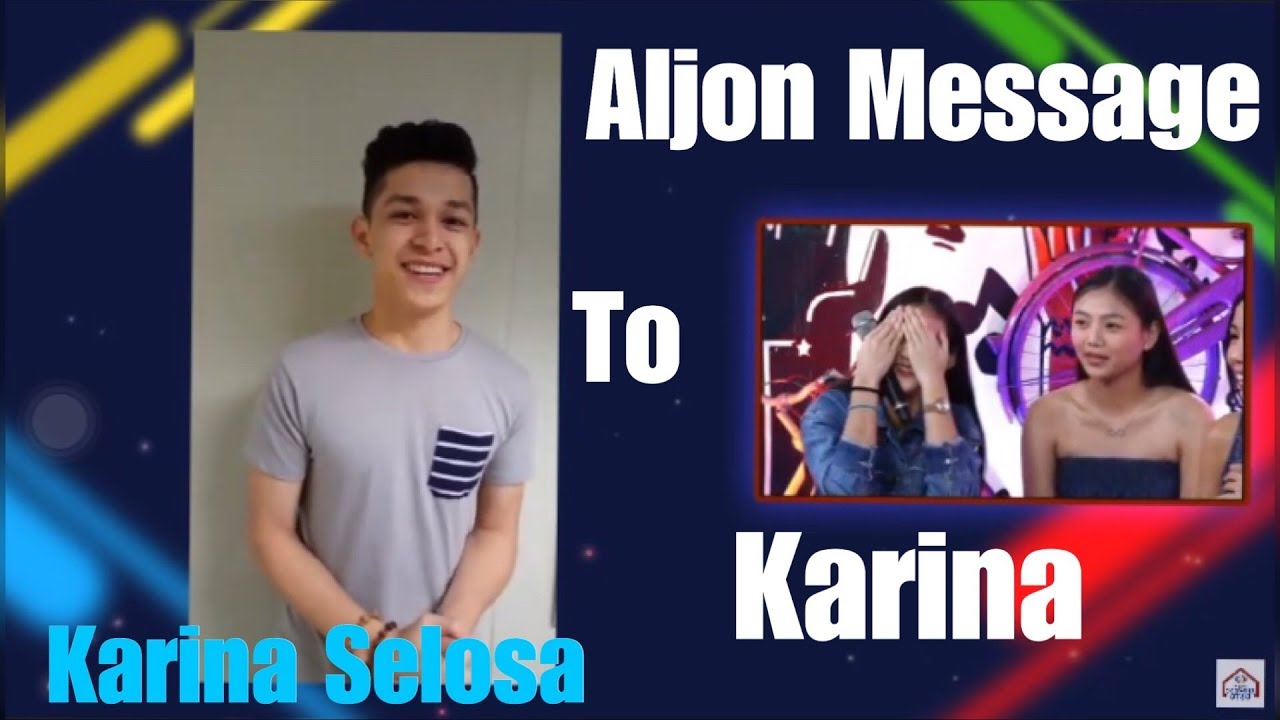 KARJON || KARINA NAKATANGGAP NG VIDEO MESSAGE KAY ALJON