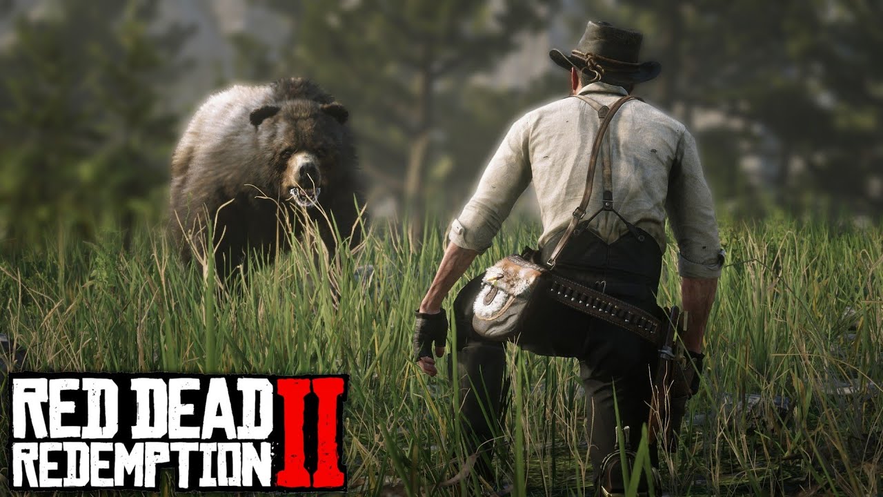 RED DEAD REDEMPTION 2 #58 | CARA A CARA COM UM URSO e O JAVALI LENDÁRIO!