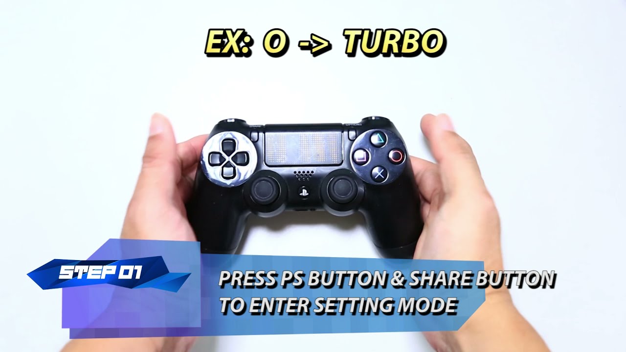 【Brook Converter】How to Set Turbo on Brook Converter with PS4 Controller
