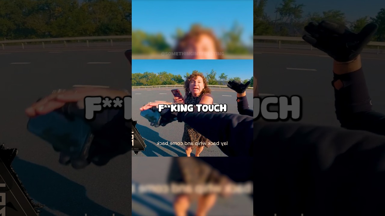 Crazy Karen STRUCK The Biker... 😱 