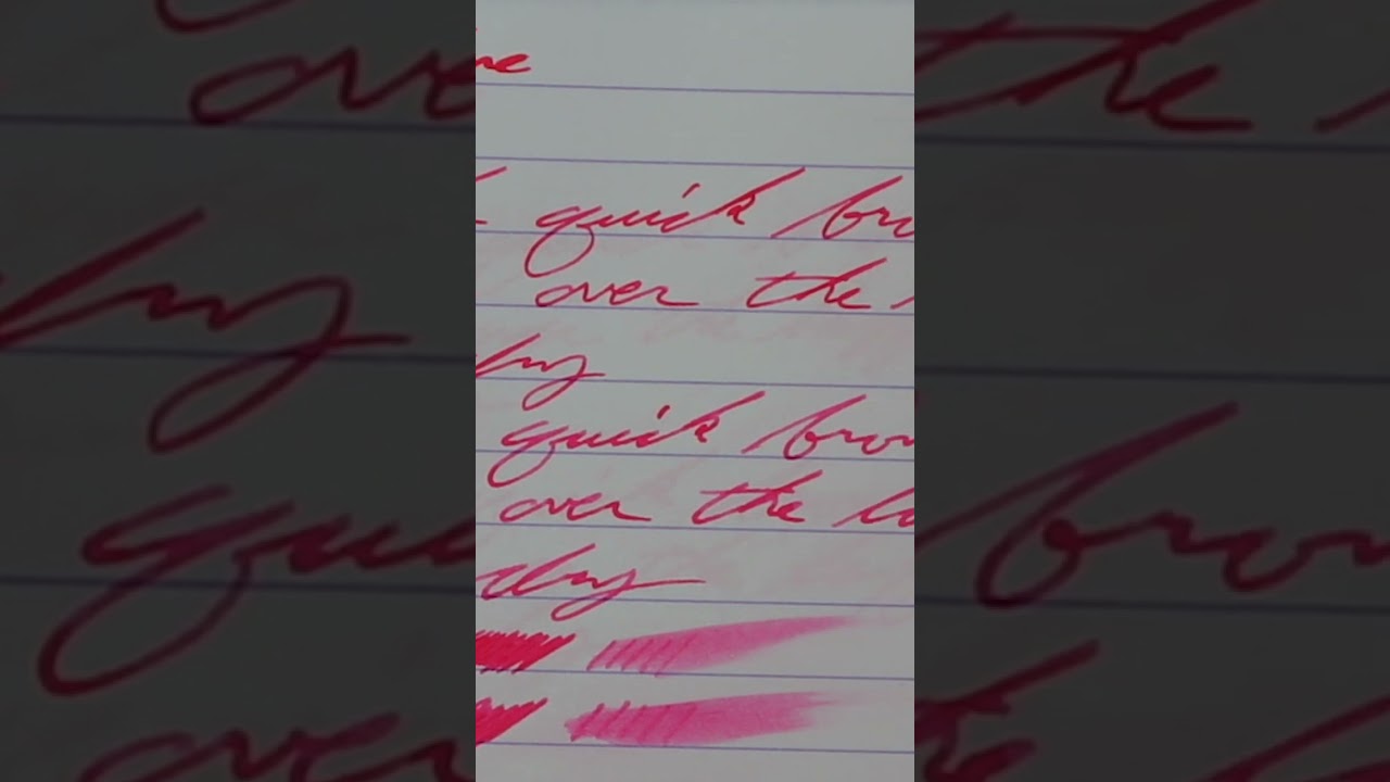 Diamine   Pink Fountain Pen Ink #60SecondReview #fountainpenink #fountainpens #60SecondReview