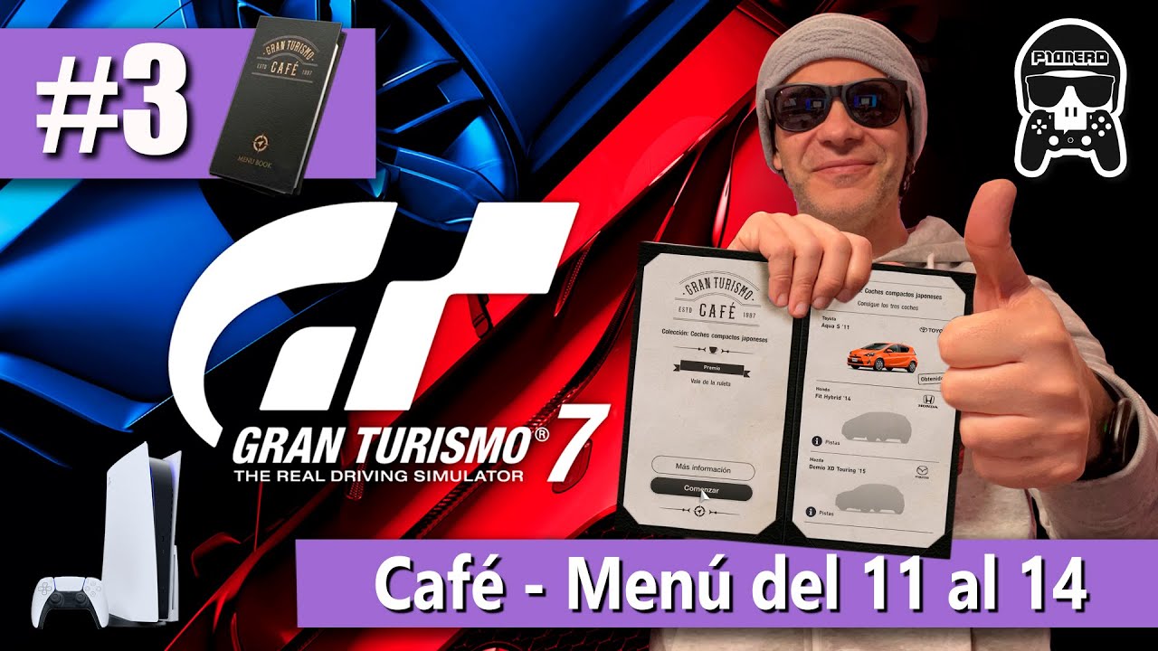 Café libro de menú del 11 al 14 GT7 PS5