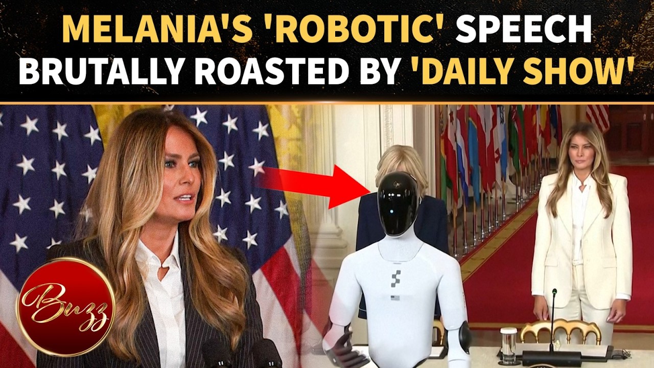 Melania Trump's 'Robot-Like' Delivery Of 'ChatGPT Speech' TROLLED By 'Daily Show'; AI Event Mocked