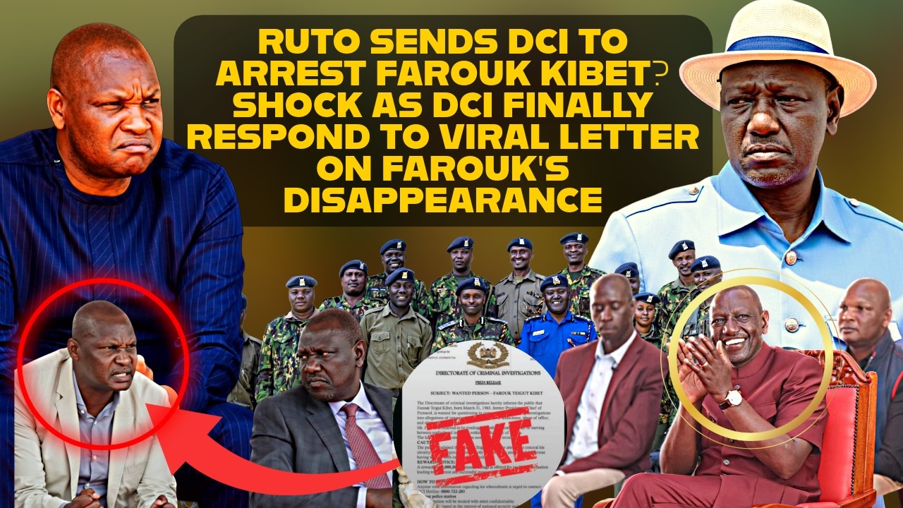 FAROUK KIBET SITUATION GETTING WORSE AS DCI RELEASE SHOCKING DETAILS HOURS AFTER DISMISSAL BY RUTO