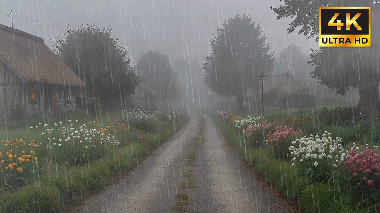 Soothing Rain Ambience to Calm Thoughts and Drift Into Sleep | Soft Natural Rain Sounds