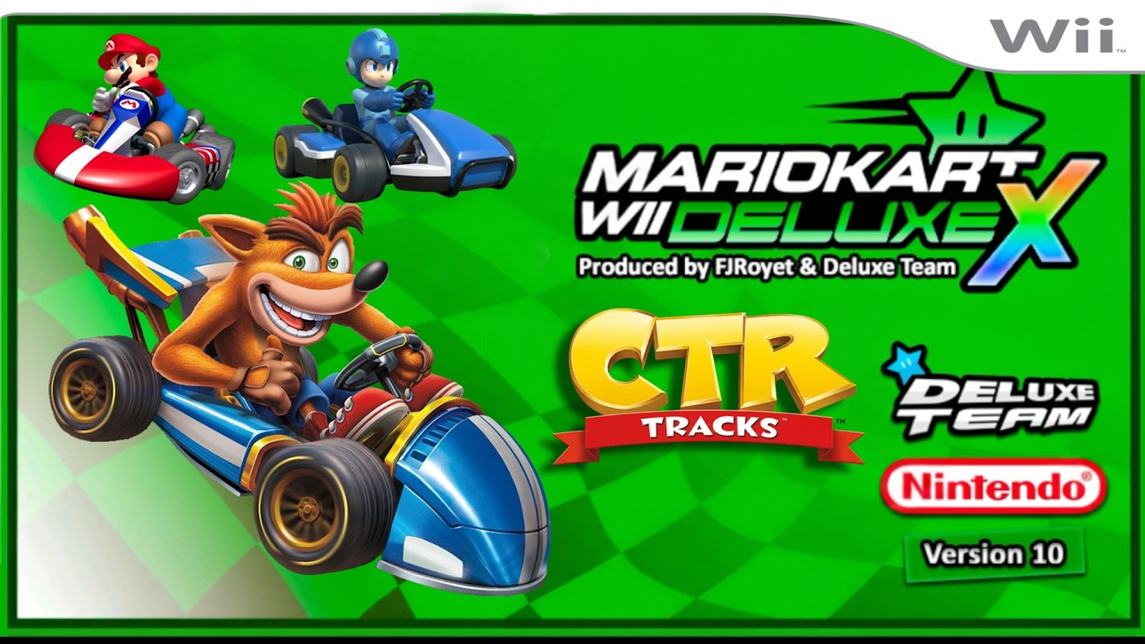 Mario Kart Wii Deluxe X (Green Edition) CTR Tracks [Wii]