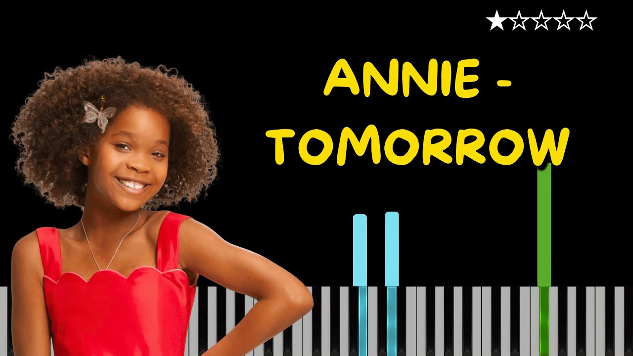 Annie - Tomorrow Piano Tutorial (EASY)