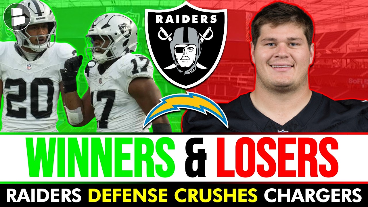 Raiders DEFENSE CRUSHES Chargers! LV Winners & Losers After NFL Week 2 vs. LAC