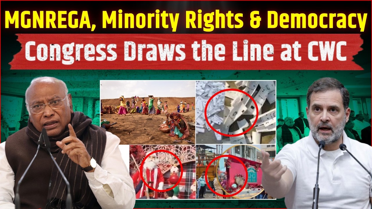 CWC at Indira Bhawan: Congress Vows to Fights for MGNREGA, People’s Rights & Constitution