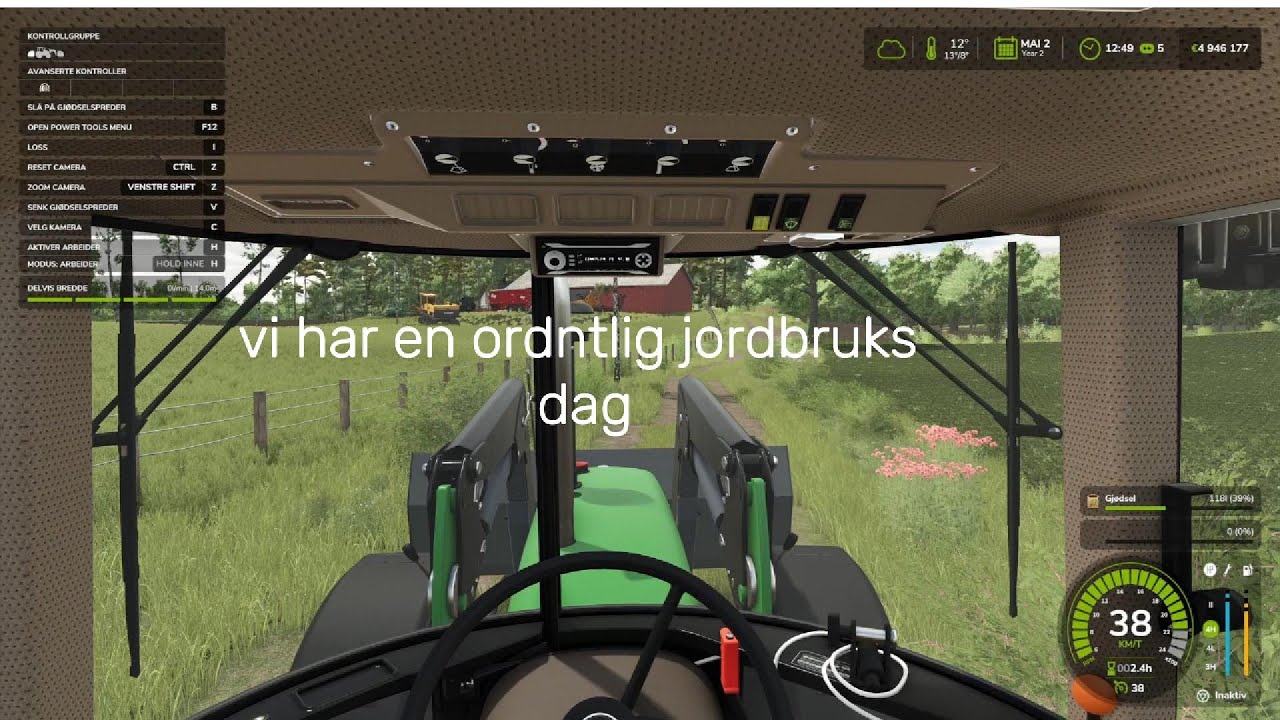 Vår første ordentlige jordbruksdag på FS 25