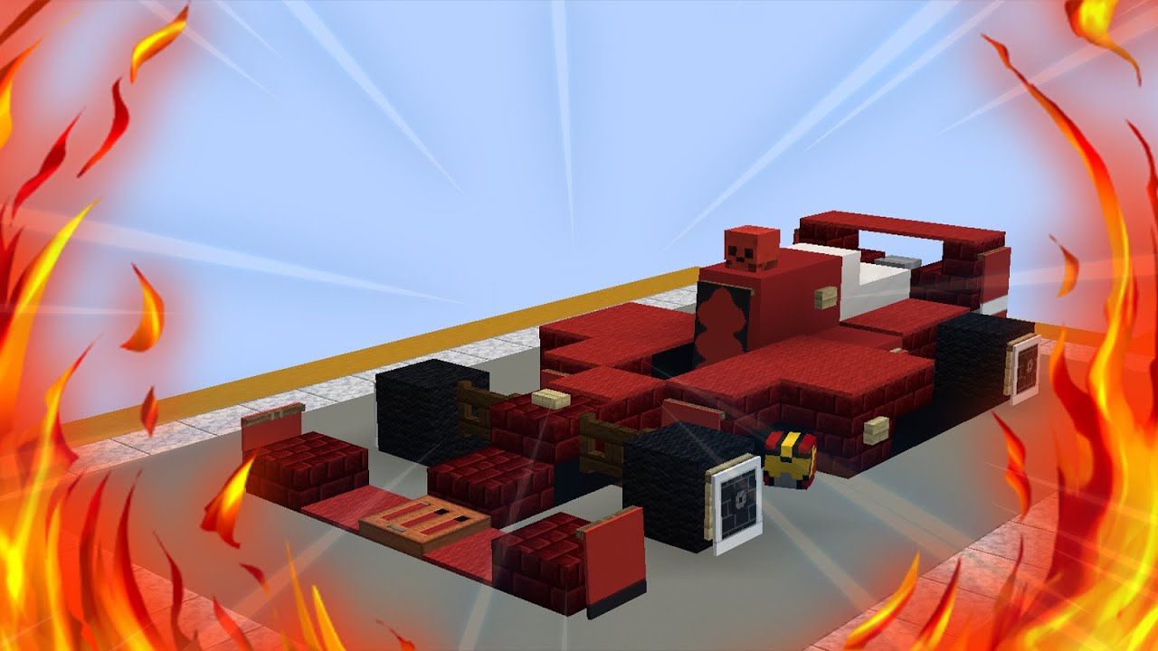 MINECRAFT EASY BUILD TUTORIAL // FERRARI FORMULA 1 В MINECRAFT