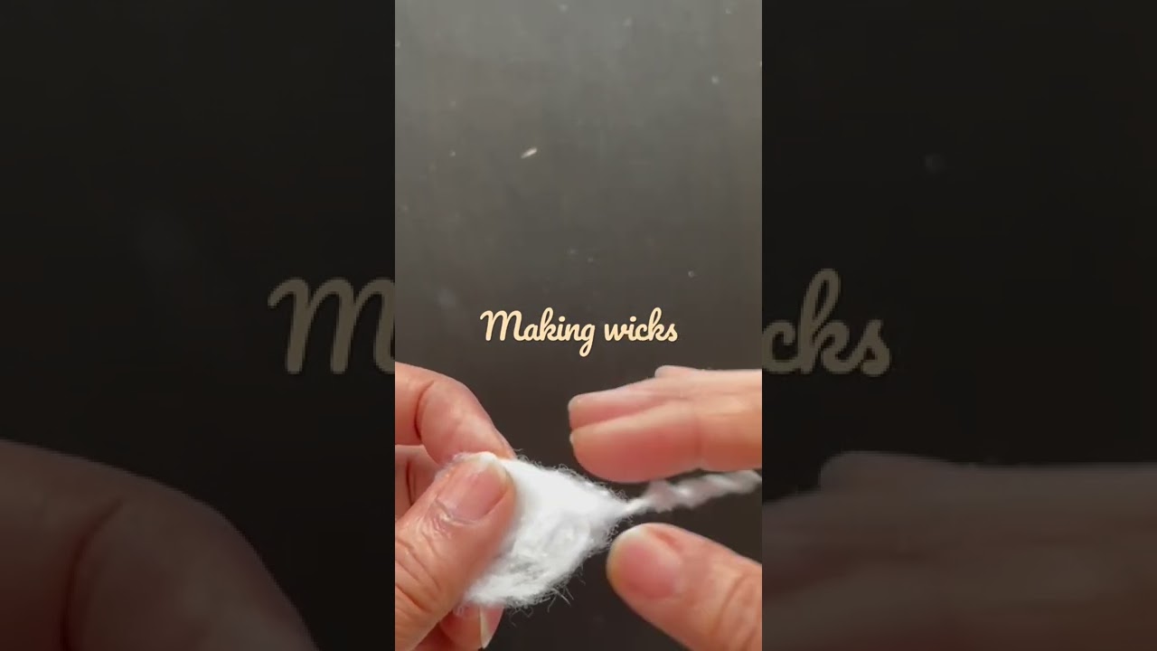 So easy to make wicks at home #wicks #homemade #shorts