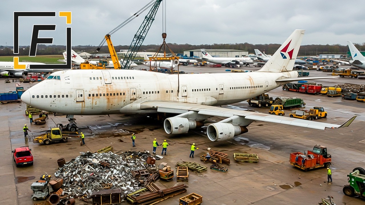 75 Tonnen Metall und $30 Mio. in Ersatzteilen! ✈️ Was passiert mit ausrangierten Flugzeugen? 🛠️💰
