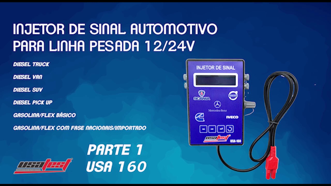 LANÇAMENTO TESTE INJETOR DE SINAL LINHA DIESEL 12-24 VOLTS! USA 160 USATEST DIAGNÓSTICO AUTOMOTIVO