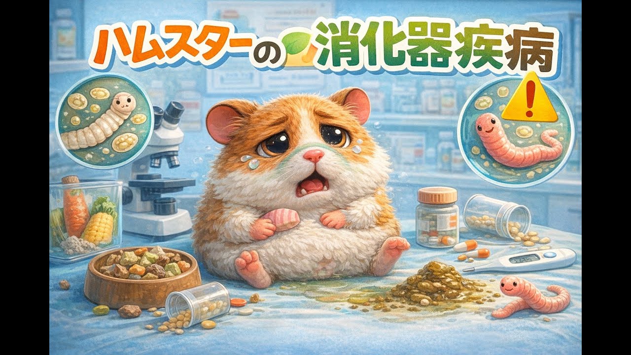 そのお腹の不調大丈夫？ハムスターの消化器病解説