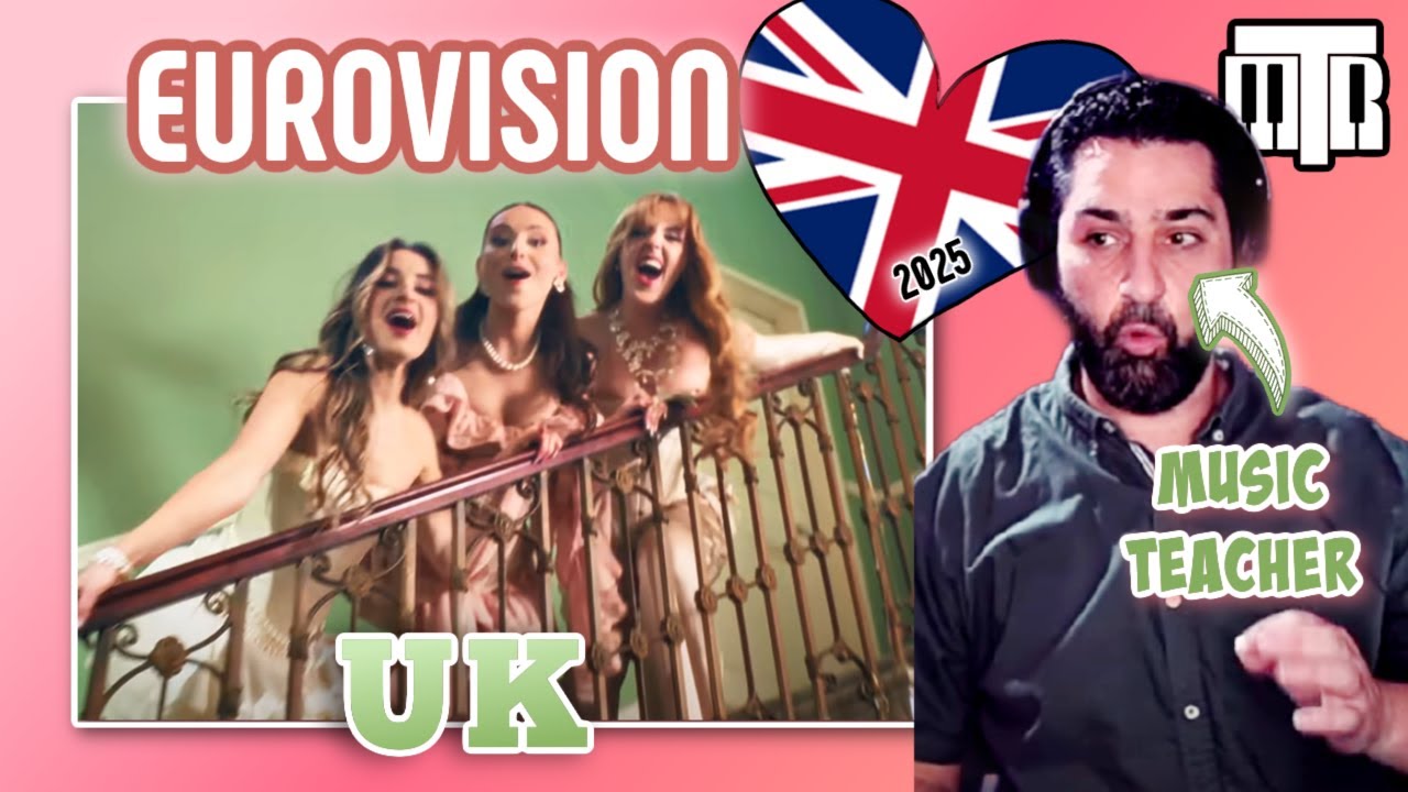 UK Eurovision 2025 Reactionalysis (Reaction) What The Hell Just Happened? Music Teacher First Listen