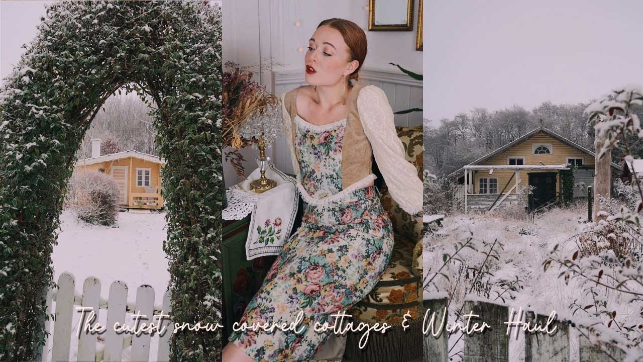 The cutest snow covered cottages & an elegant winter haul