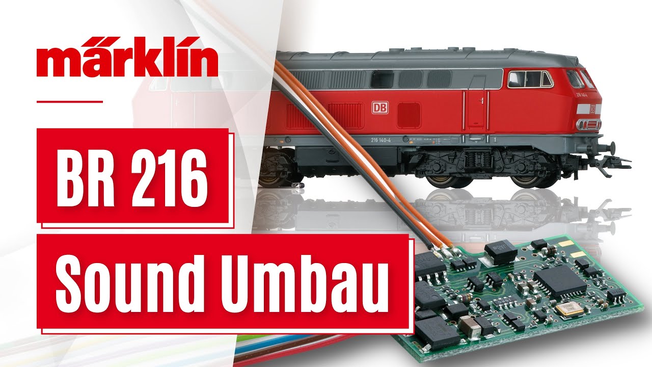 Sounddecoder bei M&auml;rklin Start Up Lokomotive einbauen / mSD3 mit Baureihe 216 (36218)