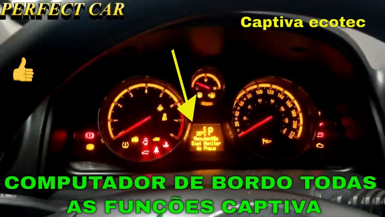 TODAS AS FUNÇOES DO COMPUTADOR DE BORDO DA CAPTIVA COM MOTOR ECOTEC