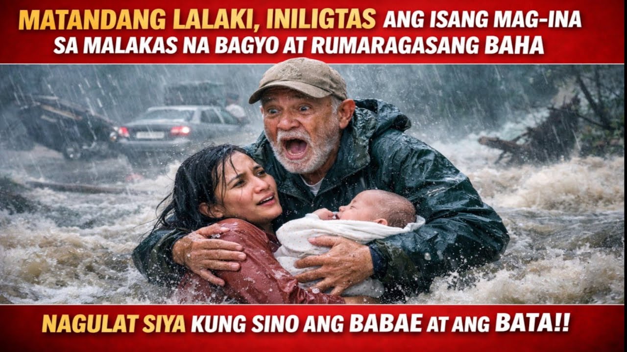 MATANDANG LALAKI, INILIGTAS ANG MAG-INA SA RUMARAGASANG BAHA!! | Billionaire CEO | Bilyonaryo Story
