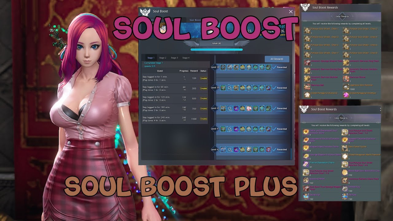 Blade and Soul New Soul Boost and Soul Boost Plus Guide