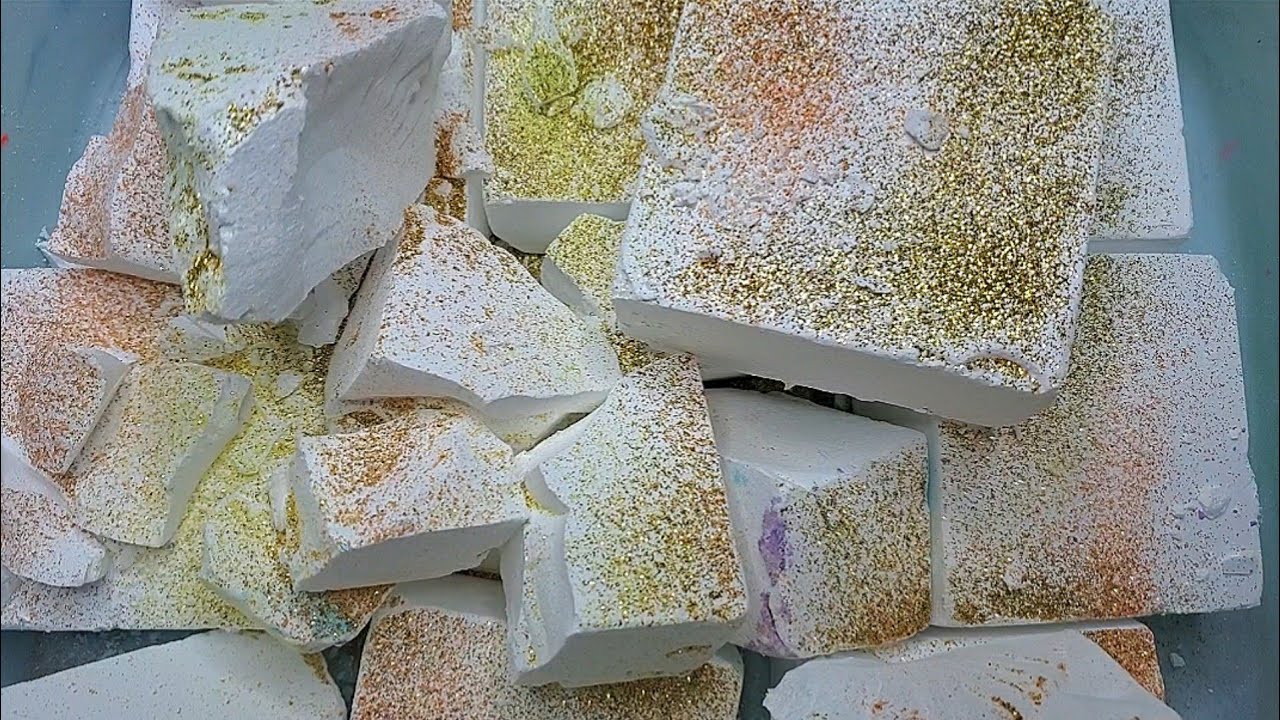 FLUFFY FRESH BLOCKS OF ADER GYM CHALK CRUMBLE-ASMR