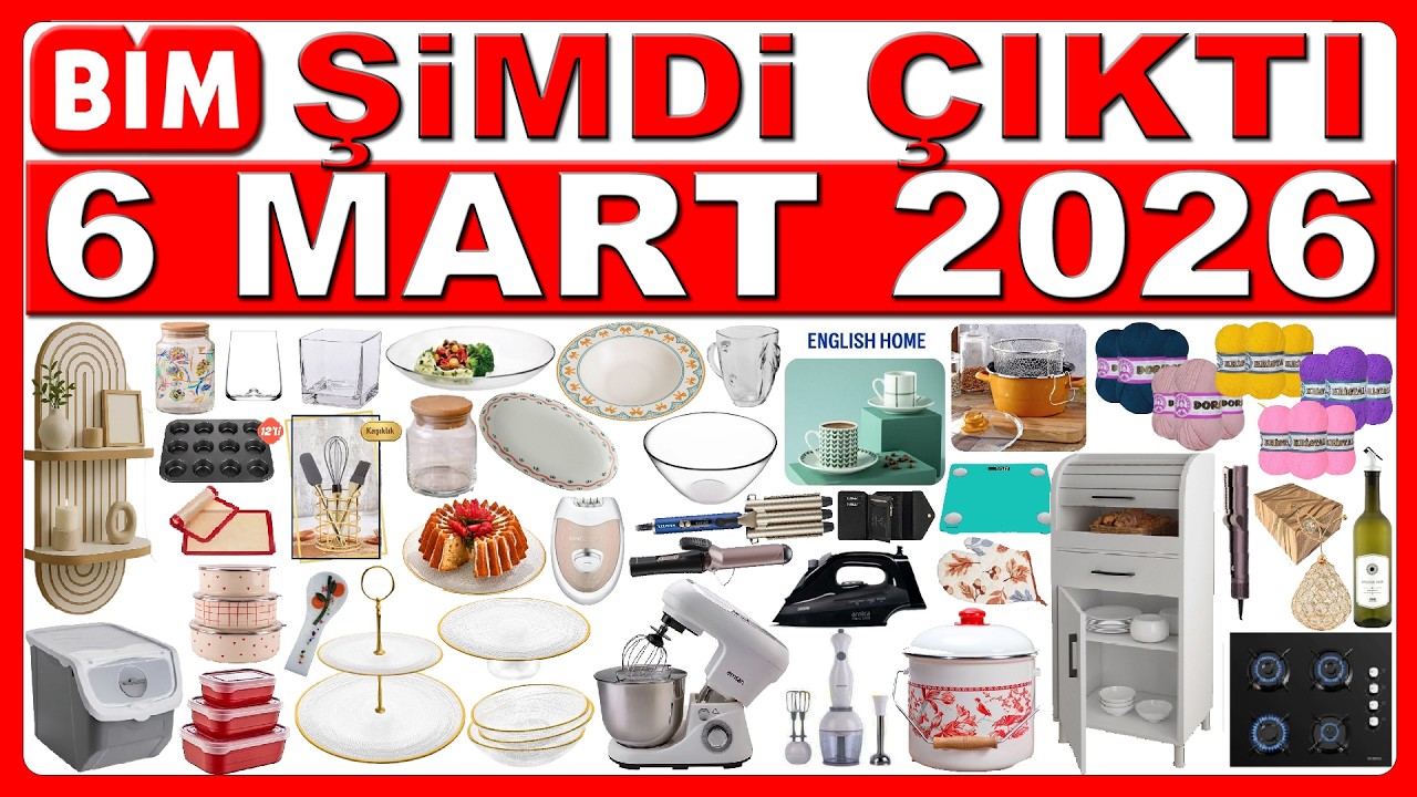 BİM 6 MART 2026 | HAMUR MAKİNESİ & EKMEKLİK DOLAP | BİM ÇEYİZLİK ÜRÜNLERİ | BİM AKTÜEL KATALOĞU