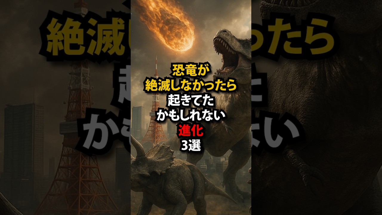【ヤバい】恐竜が築く文明、見たくない？恐竜が絶滅しなかったら起きてたかもしれない進化3選【都市伝説】#都市伝説 #オカルト #謎 #恐竜 #絶滅 #トロオドン #ケツァルコアトルス #モササウルス