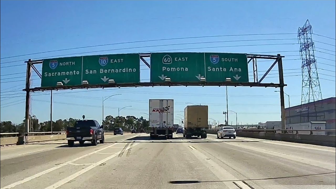 Driving California State Highway 60 East, from Los Angeles to Beaumont!