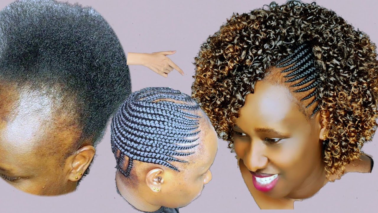Hair transformation| How to archive it |Side cornrows with weave| Beginners friendly @JOYCEARTS.1