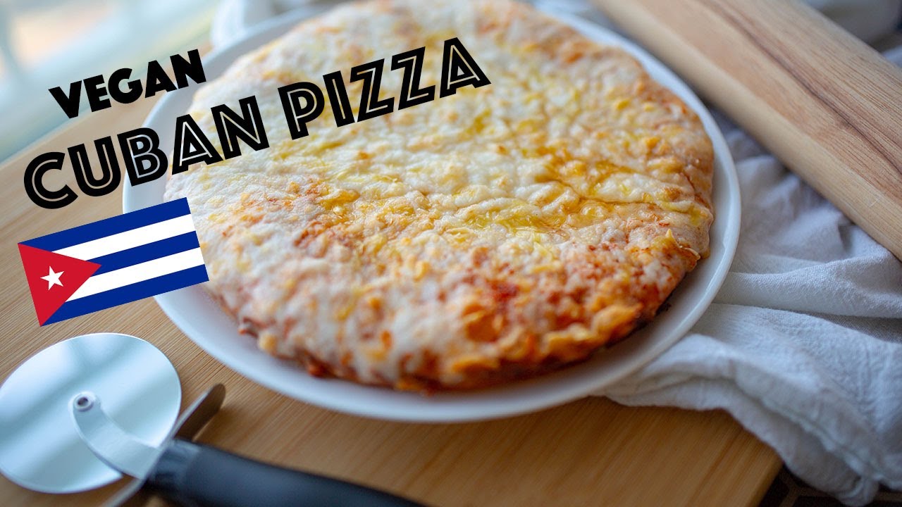 BEST Pizza EVER! Pizza Cubana ~ Vegan Sazón