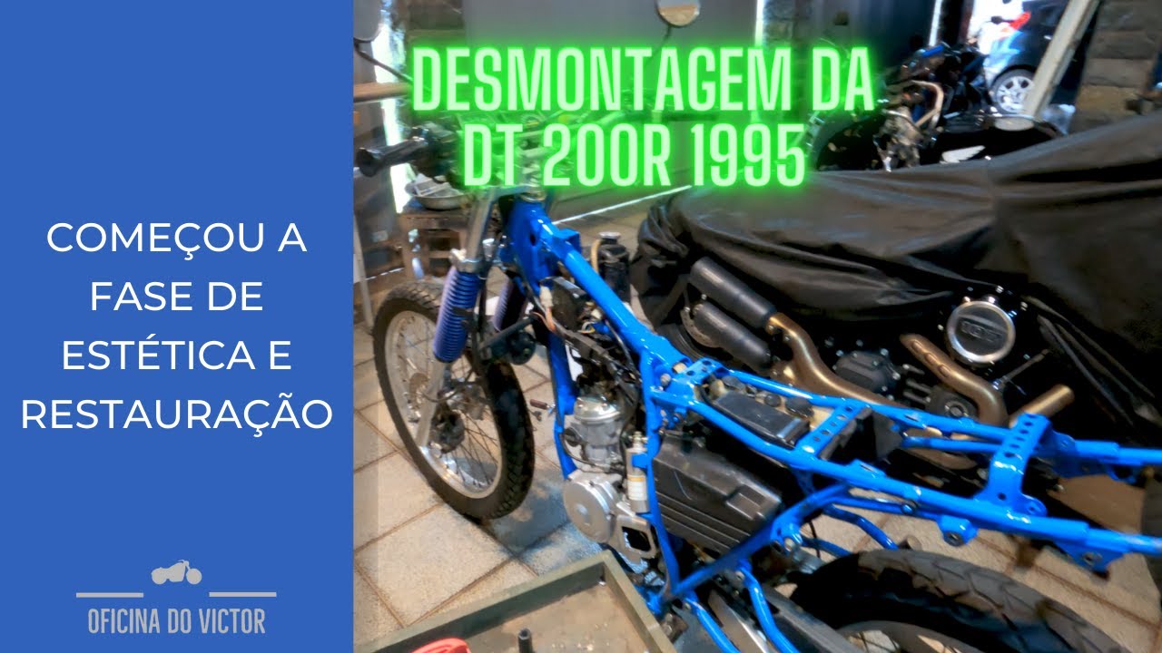 Série Restaurando a DT 200R 1995 - Desmontagem das Carenagens - Oficina do Victor - #001