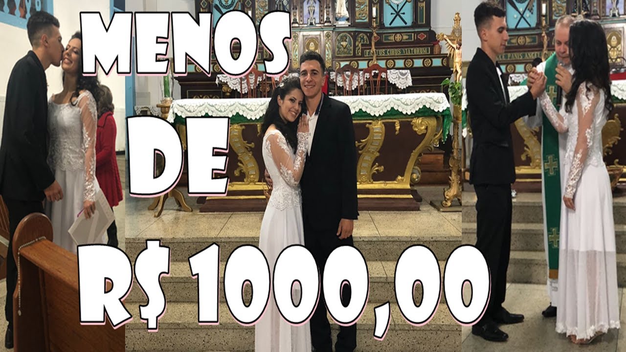 GASTEI MENOS DE R$ 1000,00 NO MEU CASAMENTO NA IGREJA 💰💍