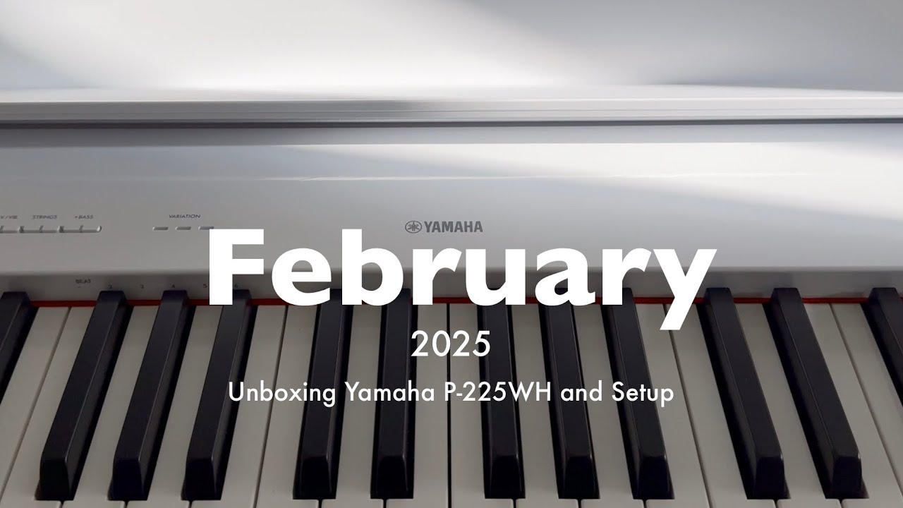 Unboxing Yamaha P-225WH and Setup