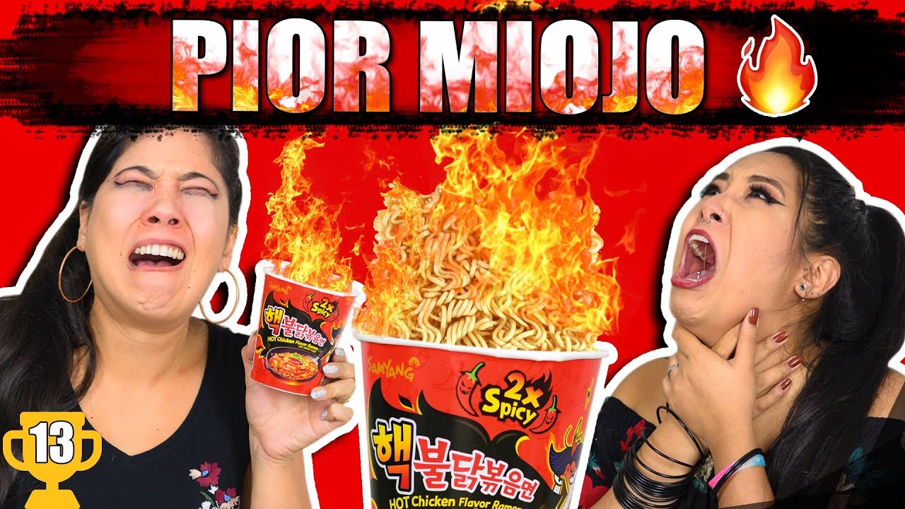 TENTAMOS COMER O MIOJO MAIS ARDIDO DO MUNDO! | Blog das irmãs