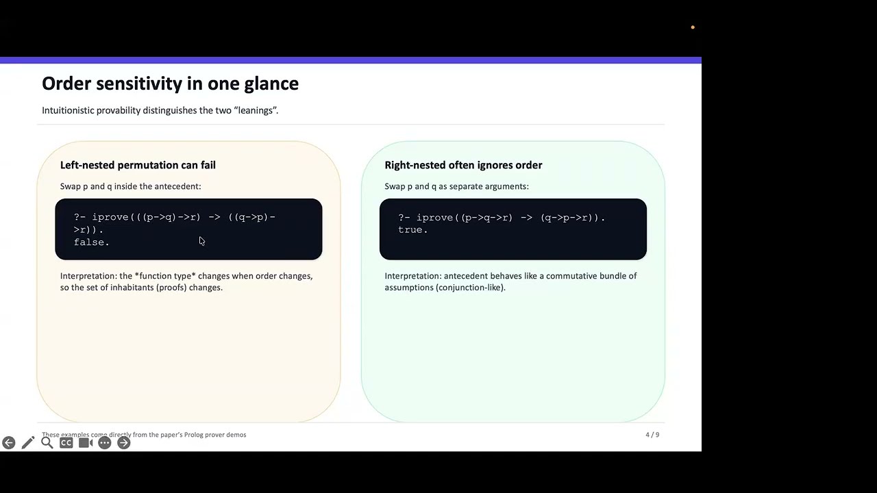 Paul Tarau on a minimal logic for constructive next-token inference