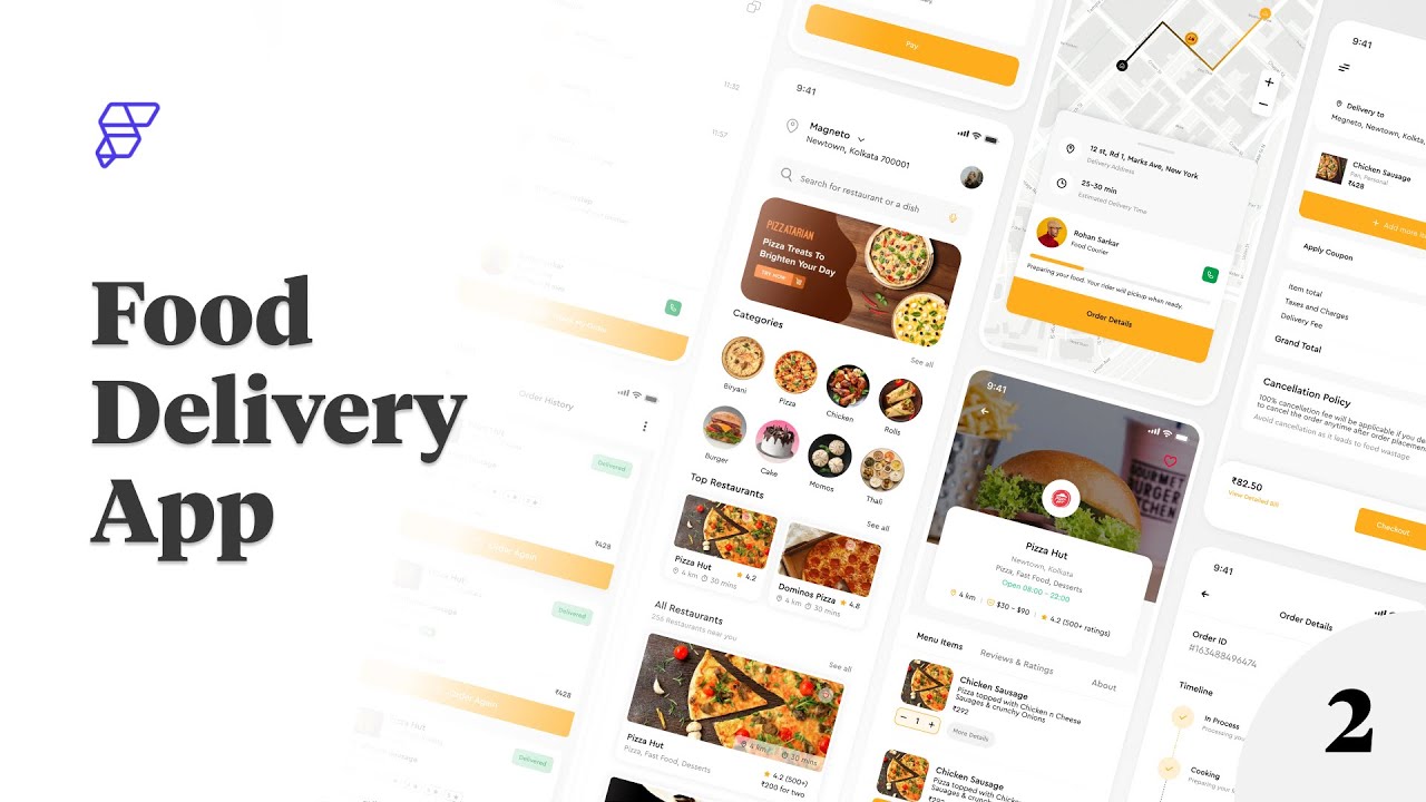 Online Food Ordering App | Flutter E-Commerce App Tutorial | Part 2