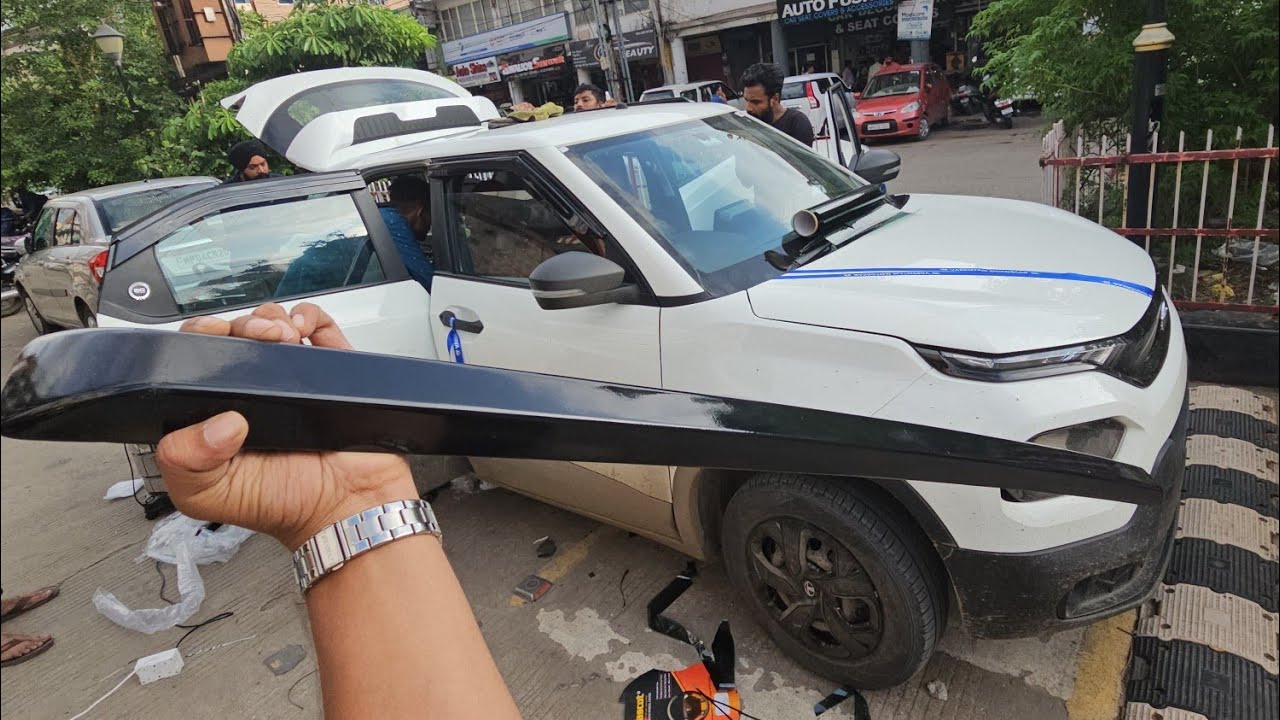 2023 Tata Punch Accessories | Spoiler | Android | Roof Rails | Rolling Curtains | 7d Mats |