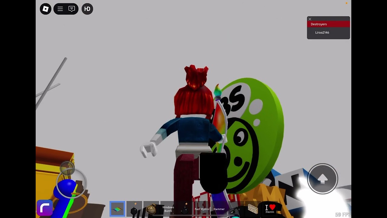 Destroying logos in Roblox
