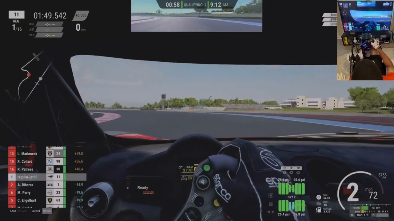 🏎️ 🎮  SIM RACING AGAIN! Assetto Corsa Competizione | France Qualifying 1