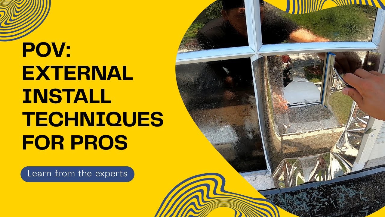 POV Exterior Window Film Removal & Install | Roof Access + 12-Foot Ladder Setup