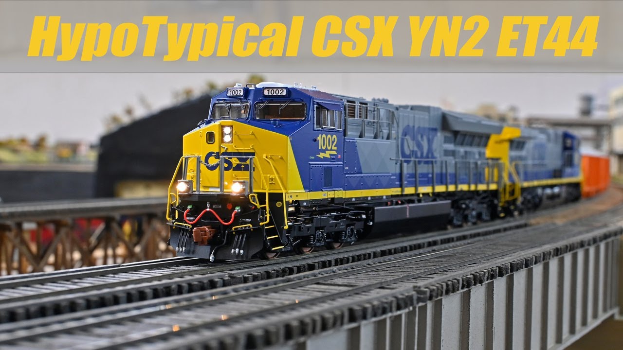 ScaleTrains CSX YN2 HypoTypical GE ET44 HO Scale Test Drive