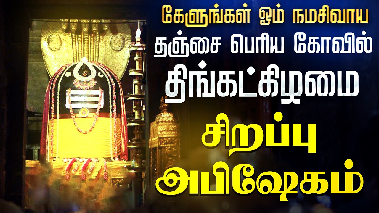 🔴 மகா சிவராத்திரி தஞ்சை பெரிய கோயில் | சிவனுக்கு சிறப்பு அபிஷேகம் | Abishekam Sivan NAMASHIVAYA SONG